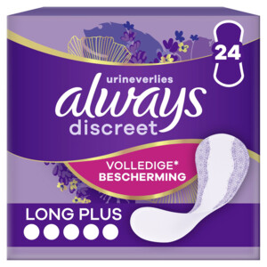 4x Always Discreet Long+ Inlegkruisjes Urineverlies - 11.67 euro