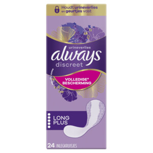 4x Always Discreet Long+ Inlegkruisjes Urineverlies - 11.67 euro