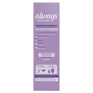 4x Always Discreet Long+ Inlegkruisjes Urineverlies - 11.67 euro