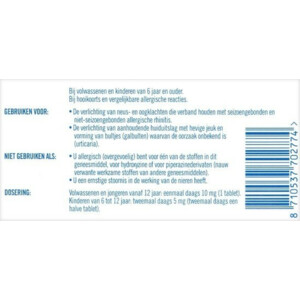 Prevalin Allerstop 10 mg Cetirizine - 6.49 euro