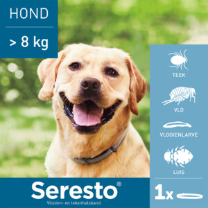 Seresto Anti Vlooien en Teken Halsband Hond Vanaf 8 kg 70 cm