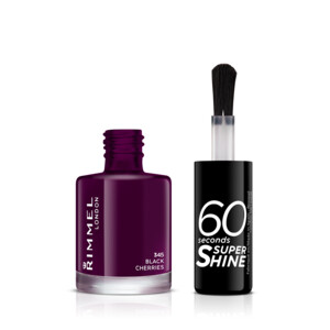 Rimmel Nagellak 60 Seconds SuperShine 345 Black Cherries - 5.09 euro