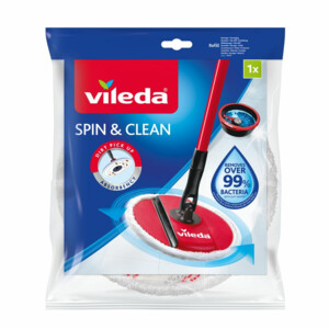 Vileda Spin & Clean - Vervanging Wit en Rood - 9.49 euro