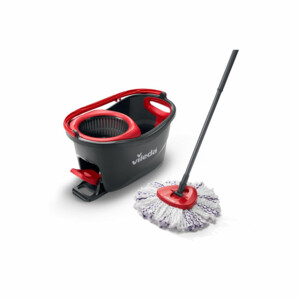 Vileda Turbo 3in1 Mopset - Met Pedaalsysteem Zwart Rood  Wit Blauw - 49.99 euro