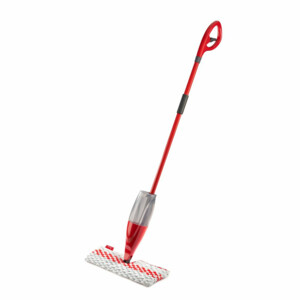 Vileda 1-2 Spray MAX - Dweilsysteem met spray en pad in microvezels Rood Wit - 26.99 euro