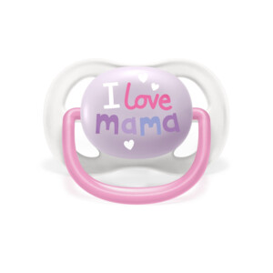 Philips Avent Fopspeen Ultra Air 0-6 mnd I Love Mama Roze - 6.25 euro