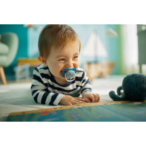 Philips Avent Fopspeen Ultra Air 6-18 mnd I Love Papa Blauw - 6.25 euro