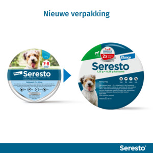 Seresto Anti Vlooien en Teken Halsband Hond Tot 8 kg 38 cm