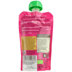 7x Ella's Kitchen Biologisch Knijpfruit 4+m Aardbei, Rabarber &  Appel - 10.44 euro