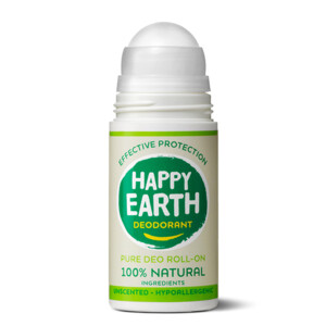 6x Happy Earth 100% Natuurlijke Deodorant Roller Unscented - 41.69 euro