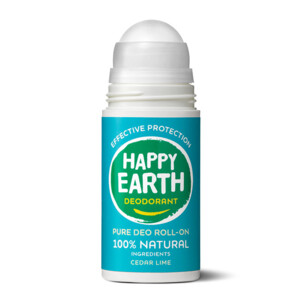 6x Happy Earth 100% Natuurlijke Deodorant Roller Cedar Lime - 25.47 euro