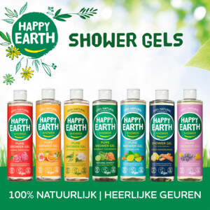 6x Happy Earth 100% Natuurlijke Douchegel Lavender Ylang - 20.97 euro