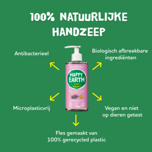 Happy Earth 100% Natuurlijke Handzeep Lavender Ylang - 4.99 euro