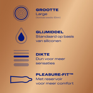 6x Durex Condooms Nude XL - 69.99 euro