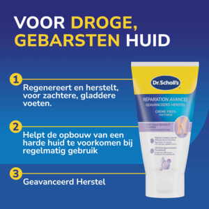 Dr. Scholl's Voetcrème Geavanceerd Herstel - 7.49 euro