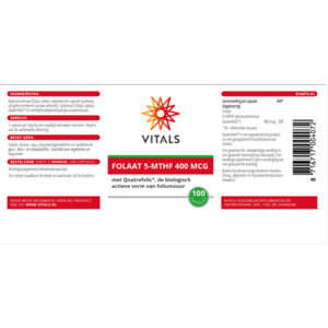 2x Vitals Folaat 5-mthf 400mg - 41.03 euro