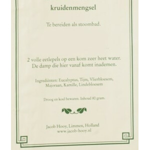 2x Jacob Hooy Stoombad Kruidenmengsel - 7.4 euro