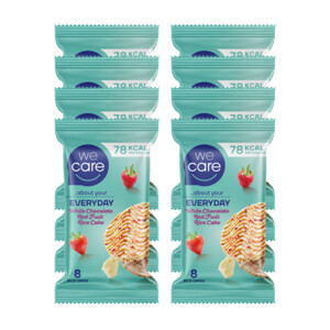 WeCare Rijstwafel White Chocolate Red Fruit Rice Cake - 1.15 euro