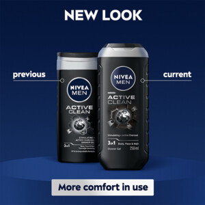 6x NIVEA Men Douchegel Active Clean - 31.42 euro