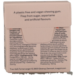 True Gum Raspberry & Vanilla Sugarfree - 2.69 euro