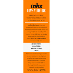 Inkx Tattoo Verzorging Everyday Zonnebrand crème SPF 50 - 10.65 euro
