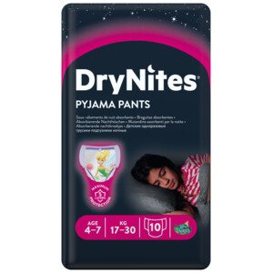 3x Huggies DryNites Absorberende Luierbroekjes Meisjes 4-7 jaar - 21.76 euro