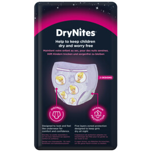 3x Huggies DryNites Absorberende Luierbroekjes Meisjes 4-7 jaar - 21.76 euro