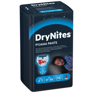 3x Huggies DryNites Absorberende Luierbroekjes Jongens 4-7 jaar - 21.2 euro
