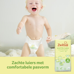 Zwitsal Luiers Maxi Maat 4 Maandbox - 52.9 euro