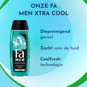 6x Fa Men Douchegel en Shampoo Extreme Cool - 17.47 euro