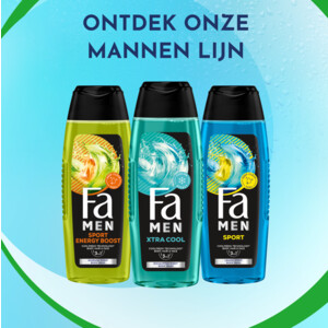 6x Fa Men Douchegel en Shampoo Extreme Cool - 17.47 euro