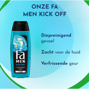 6x Fa Men Douchegel en Shampoo Kick-Off - 8.43 euro