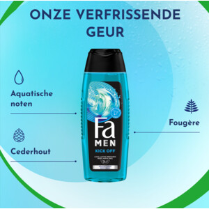 6x Fa Men Douchegel en Shampoo Kick-Off - 8.43 euro