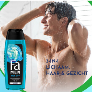 6x Fa Men Douchegel en Shampoo Kick-Off - 8.43 euro