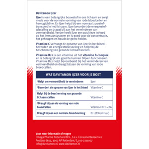 Davitamon IJzer Met Vitamine B12 - 9.75 euro