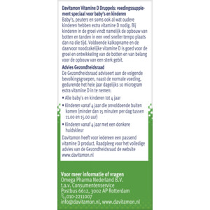 4x Davitamon Vitamine D Druppels 100% Natuurlijk - 36.97 euro