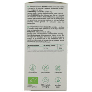Purasana Spirulina 500 mg - 10.68 euro