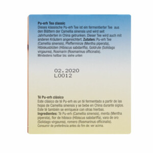 2x Purasana Pu-Erh Tea 20 Thee Builtjes - 9.65 euro