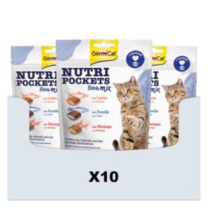 10x GimCat Nutri Pockets Sea-Mix