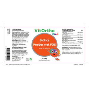 Vitortho Biotica Poeder met FOS Kind - 21.79 euro