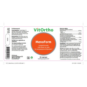 Vitortho Menopauze Formule - 20.75 euro