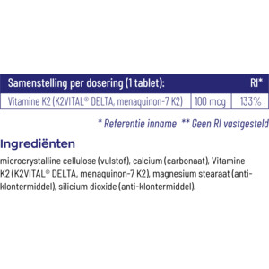 2x Vitakruid Vitamine K2 100 Mcg - 28.95 euro
