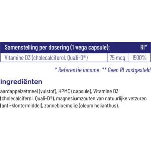 Vitakruid Vitamine D3 75 Mcg 3000Ie - 15.39 euro