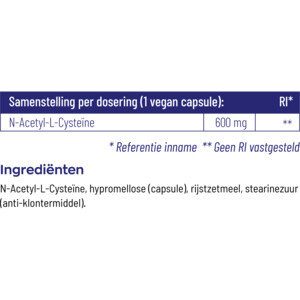 2x Vitakruid NAC 600 mg N-Acetyl-L-Cysteïne - 33.44 euro
