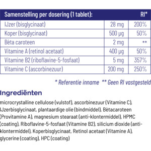 Vitakruid IJzer Bisglycinaat Complex - 15.15 euro