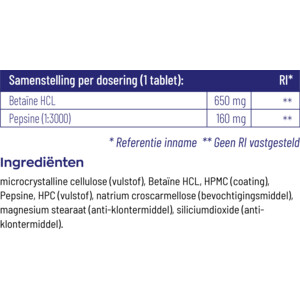 2x Vitakruid Betaïne HCL 650 mg - 48.39 euro