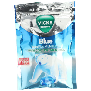 3x Vicks Blue Zak Suikervrij - 7.36 euro