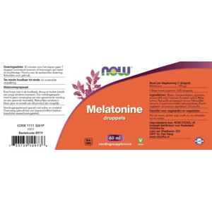 NOW Melatonine 0,149 mg Druppels - 17.05 euro