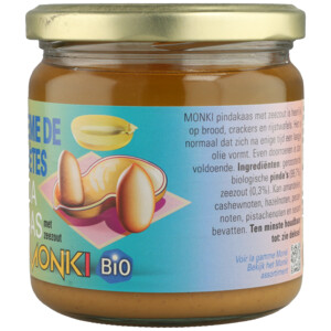 6x Monki Pindakaas met Zout Bio - 20.66 euro