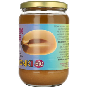 Monki Pindakaas Crunchy Bio - 6.75 euro